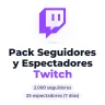 Pack Seguidores y Espectadores Twitch