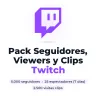 Pack Seguidores, Viewers y Clips Twitch