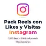 Pack Reels Instagram con likes y visitas