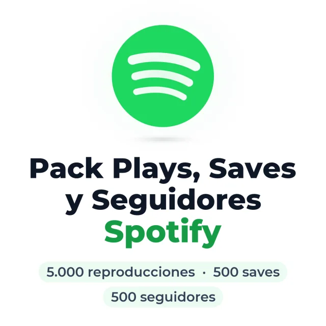 Pack Spotify: plays, saves y seguidores
