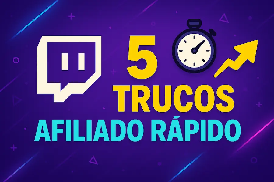 5 trucos para alcanzar el afiliado de Twitch en tiempo ré...